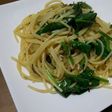 なめ茸と高菜のスパゲッティ☆簡単ランチに