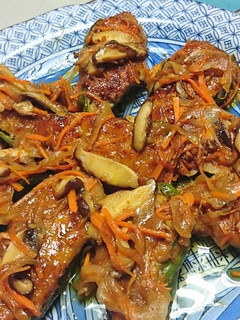 肉詰めピーマンの野菜あんかけ♪-レシピのメイン写真