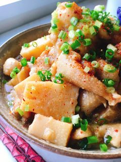 煮るだけ!たけのこと鶏皮の味噌煮-レシピのメイン写真
