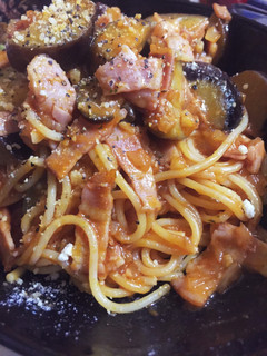トマトジュースで!ナスのトマトパスタ♪-レシピのメイン写真
