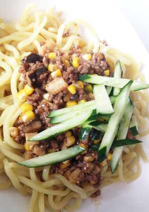 夏にピッタリ！ジャージャー麺！-レシピのメイン写真