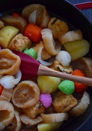 ストウブで切り干し大根とがんもごった煮-レシピのメイン写真