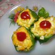 お弁当の可愛いおかず♪エッグinピーマン