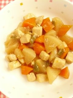 かじきと大根の煮物・保育園給食-レシピのメイン写真