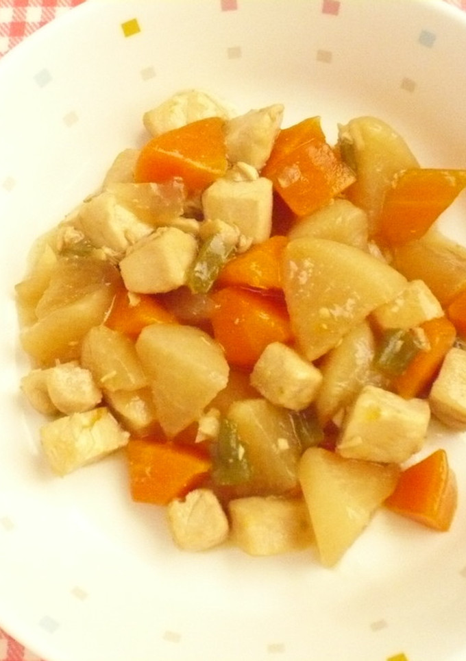 かじきと大根の煮物・保育園給食-レシピのメイン写真