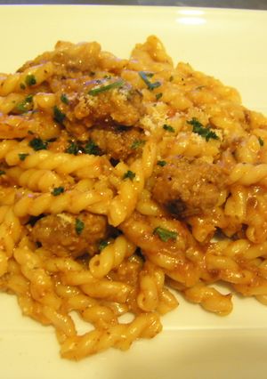 ☆ハンバーグdeミートソースパスタ☆-レシピのメイン写真