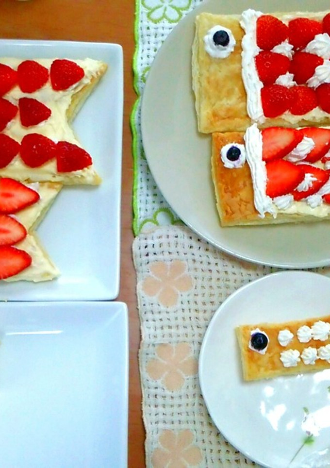 簡単！鯉のぼりミルフィーユ☆-レシピのメイン写真