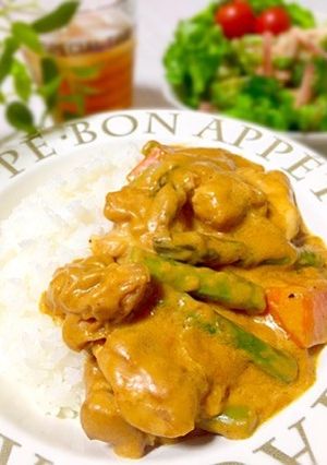 簡単★野菜とチキンのクリームカレー-レシピのメイン写真