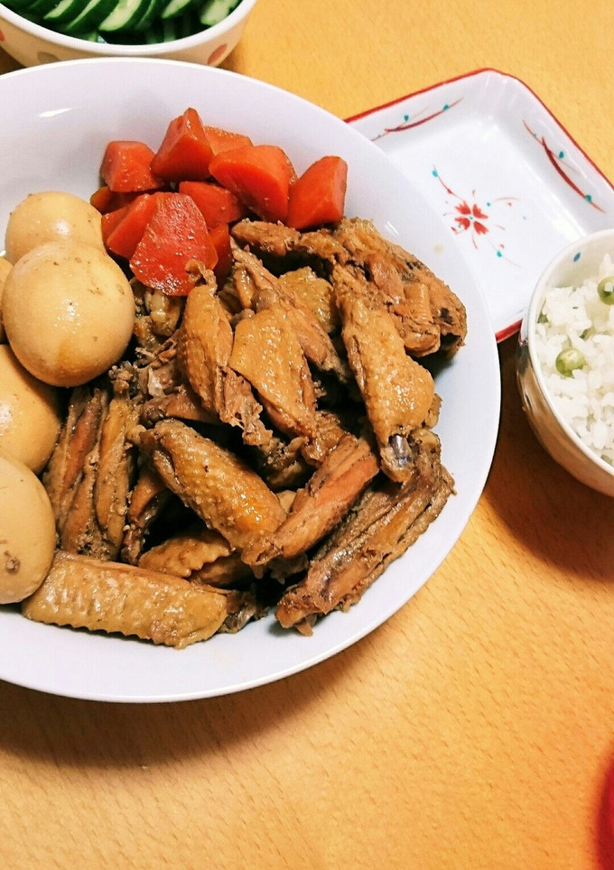 とろーりパクパク☆手羽中とゆで卵の煮込み-レシピのメイン写真