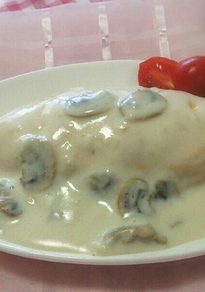 ランチに♪ クリームソースのオムライス-レシピのメイン写真