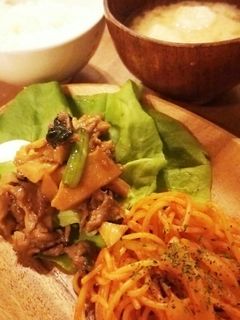 筍と豚肉の焼き肉のタレ炒め♪-レシピのメイン写真