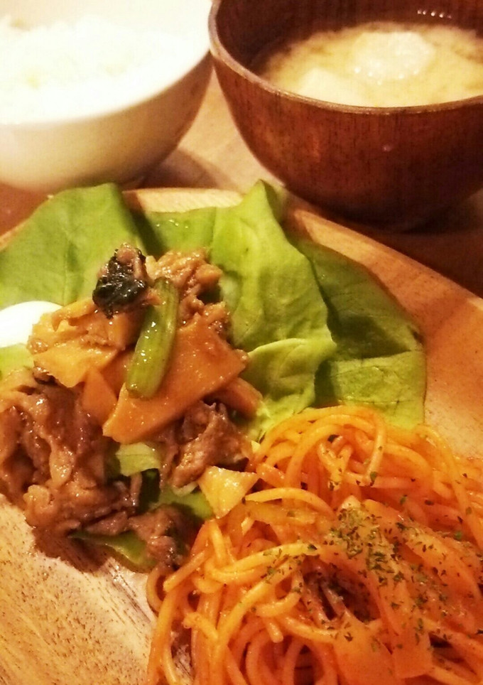 筍と豚肉の焼き肉のタレ炒め♪-レシピのメイン写真
