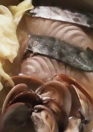 さわらとキャベツとあさりのさっぱり煮-レシピのメイン写真