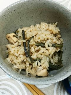 わらびの炊き込みごはん-レシピのメイン写真