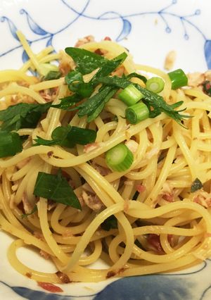 簡単！梅肉とツナのパスタ-レシピのメイン写真