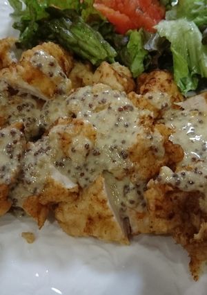 鶏胸肉のフリットハニーマスタードソ—ス-レシピのメイン写真