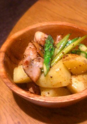 とりもも&新じゃが&アスパラ炒め-レシピのメイン写真