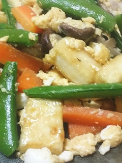 スナップえんどうと、豆腐の旨煮-レシピのメイン写真