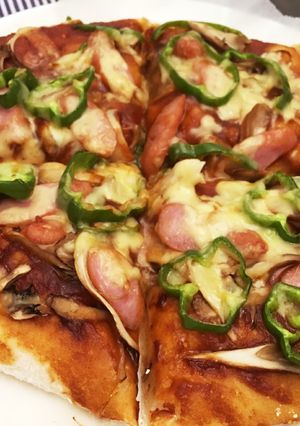 デミグラスソースで☆美味しいピザ♡-レシピのメイン写真