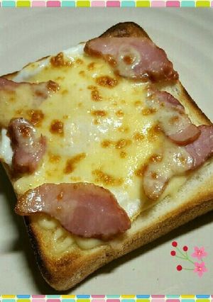 半熟卵の☆エッグベーコントースト-レシピのメイン写真