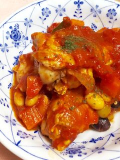 鶏手羽元のトマト煮〜カレー風味〜-レシピのメイン写真