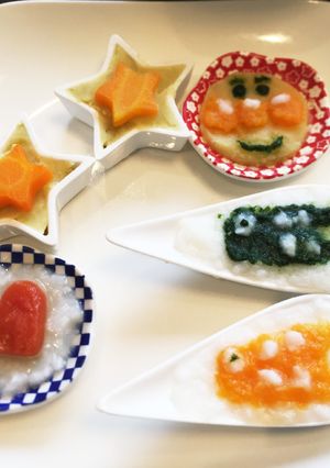 離乳食 初期 節句 子供の日 プレート-レシピのメイン写真