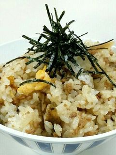 ひき肉とごぼうの甘辛混ぜご飯-レシピのメイン写真