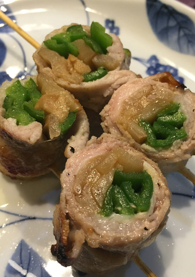 今夜はお家焼き鳥〜♬ ＊青椒肉絲巻き＊-レシピのメイン写真