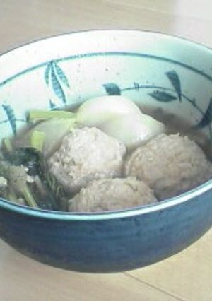 ◎たけのこ入りの鶏だんごとかぶの煮物-レシピのメイン写真
