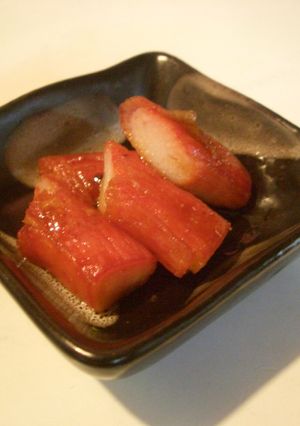 お弁当の赤に☆あっという間のかにカマ焼き-レシピのメイン写真