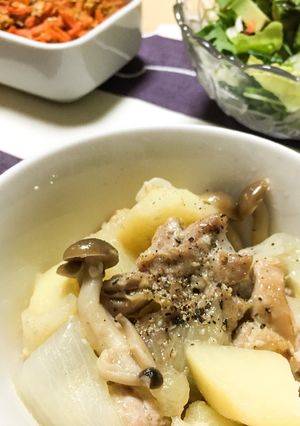 塩麹で旨みたっぷり♪鶏肉の塩じゃが-レシピのメイン写真