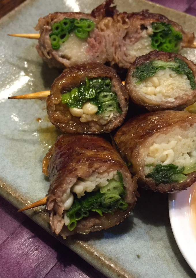 今夜はお家焼き鳥〜♬ ＊すき焼き巻き＊-レシピのメイン写真