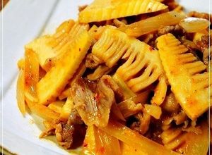 春の一品♪ 豚肉と筍のピリ辛味噌炒め-レシピのメイン写真