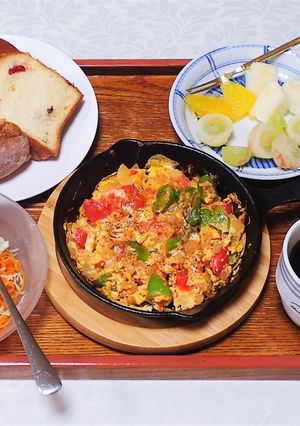 ニトスキでメネメン（スクランブルエッグ）-レシピのメイン写真
