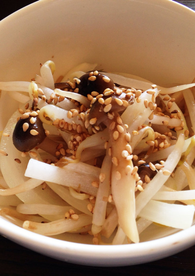 レンジで簡単♪しめじともやしの和え物-レシピのメイン写真