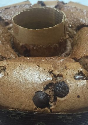 チョコチップシフォンケーキ13cm×2台-レシピのメイン写真