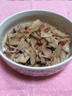 ごぼうと豚バラ肉の中華炒め。-レシピのメイン写真