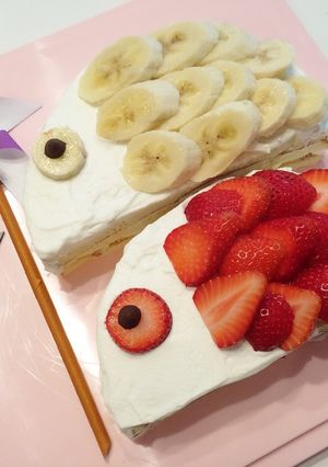 端午の節句 簡単 こいのぼりケーキ-レシピのメイン写真