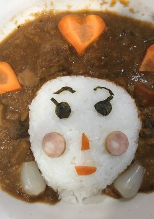 母の日☆似顔絵カレー♪-レシピのメイン写真