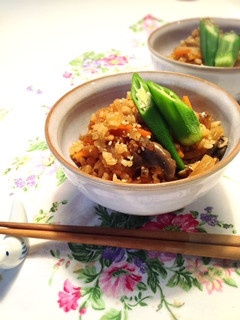 平茸入り炊き込み玄米ご飯-レシピのメイン写真