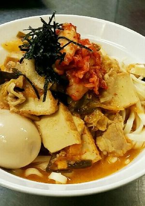 豚キムチうどん-レシピのメイン写真