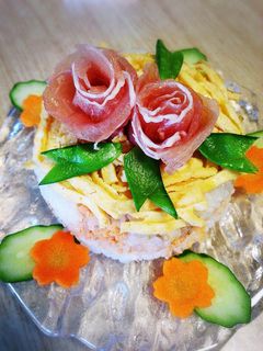 母の日に☆簡単☆ケーキ寿司☆-レシピのメイン写真