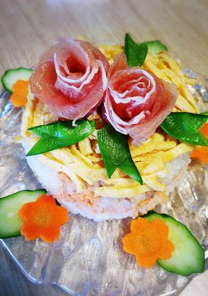 母の日に☆簡単☆ケーキ寿司☆-レシピのメイン写真