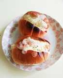 ごてあらポーで、ごてチーズピザ風パン