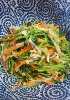 ダシダが決め手☆レンジで簡単！豆苗ナムル-レシピのメイン写真