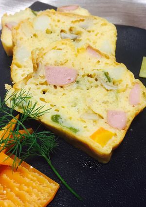 簡単、ゴロゴロ野菜のケークサレ！-レシピのメイン写真