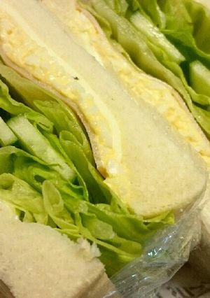 ふんわり食パンでたまごレタスサンドイッチ-レシピのメイン写真