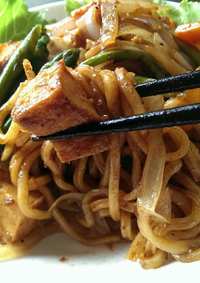 ヘルシー♪厚揚げと新玉ねぎの焼きそば-レシピのメイン写真