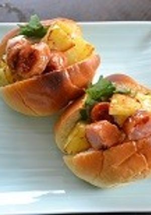 ごてもりドッグ☆マスタード和えと春野菜-レシピのメイン写真
