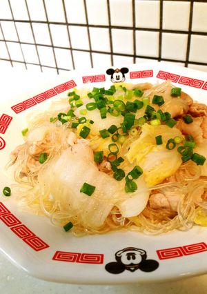 簡単メイン☆豚こまと白菜・春雨の炒め煮-レシピのメイン写真